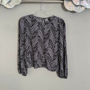 Black & Gray Zebra Print